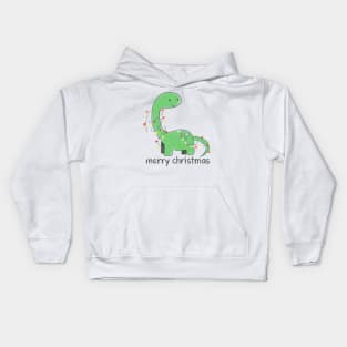 Cute Christmas dinosaur Kids Hoodie